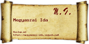 Megyaszai Ida névjegykártya